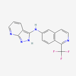 Структурная формула VU0652957, CAS 1976050-09-5, формула C16H10F3N5
