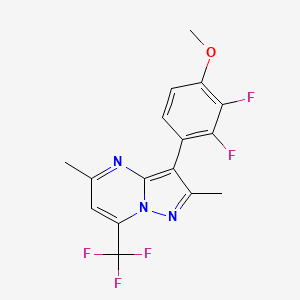 Структурная формула VU6005649, CAS 2137047-43-7, формула C16H12F5N3O