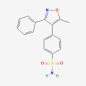Структурная формула Valdecoxib, CAS 181695-72-7, формула C16H14N2O3S