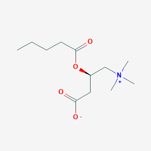 Структурная формула O-Valeroyl-L-carnitine, CAS 40225-14-7, формула C12H23NO4