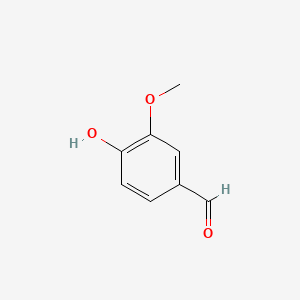 Структурная формула Vanillin, CAS 121-33-5, формула C8H8O3