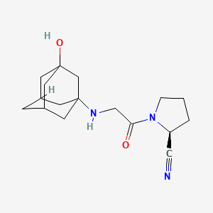 Структурная формула Vildagliptin, CAS 274901-16-5, формула C17H25N3O2