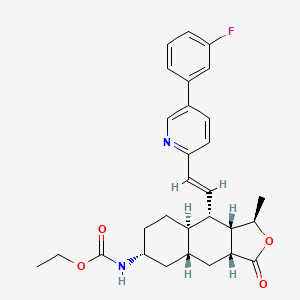 Структурная формула Vorapaxar, CAS 618385-01-6, формула C29H33FN2O4
