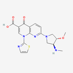 Структурная формула Voreloxin, CAS 175414-77-4, формула C18H19N5O4S