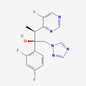 Структурная формула Voriconazole, CAS 137234-62-9, формула C16H14F3N5O