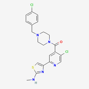 Структурная формула WNK-IN-11, CAS 2123489-30-3, формула C21H21Cl2N5Os
