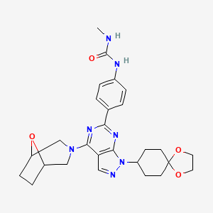 Структурная формула WYE125132, CAS 1144068-46-1, формула C27H33N7O4
