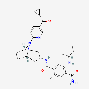 Структурная формула XL888, CAS 1149705-71-4, формула C29H37N5O3