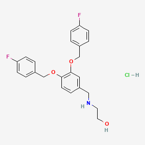 Структурная формула XRK3F2, CAS 2375193-43-2, формула C23H24ClF2NO3