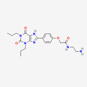 Структурная формула Xanthine amine congener, CAS 96865-92-8, формула C21H28N6O4