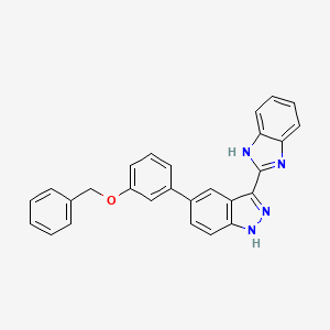 Структурная формула SPEN-IN-1, CAS 2863686-82-0, формула C27H20N4O