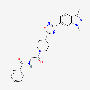 Структурная формула YTX-465, CAS 2225824-53-1, формула C25H26N6O3