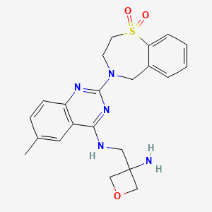 Структурная формула Ziresovir (RO-0529, AK0529), CAS 1422500-60-4, формула C22H25N5O3S