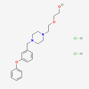 Структурная формула ZK756326 2HCl, CAS 874911-96-3, формула C21H28N2O3.2HCl