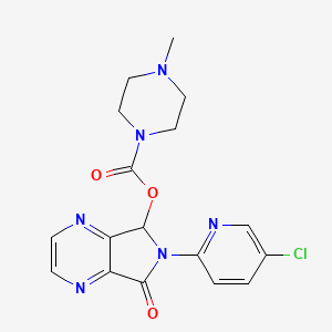 Структурная формула Zopiclone, CAS 43200-80-2, формула C17H17ClN6O3