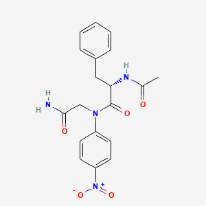 Структурная формула Ac-Phe-Gly-pNA(chymotrypsin substrate), CAS 34336-99-7, формула C19H20N4O5