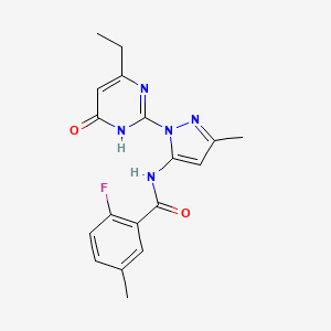 Структурная формула AC1-IN-38, CAS 2762422-55-7, формула C18H18FN5O2