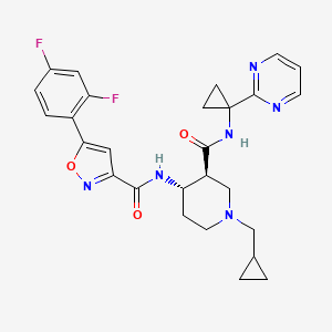Структурная формула ACT-1004-1239, CAS 2178049-58-4, формула C27H28F2N6O3