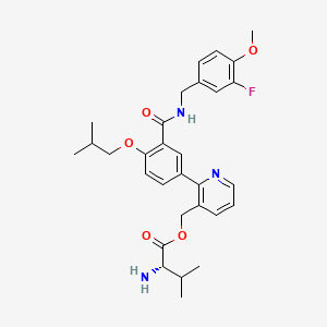 Структурная формула AD-9308, CAS 1804942-56-0, формула C30H36FN3O5