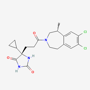 Структурная формула ADAMTS-5-IN-3, CAS 2688733-96-0, формула C20H23Cl2N3O3