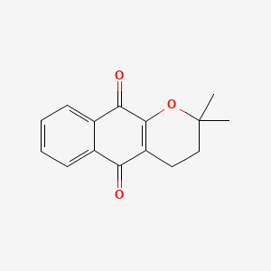 Структурная формула alpha-Lapachone, CAS 4707-33-9, формула C15H14O3