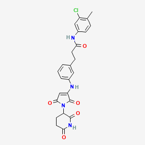 Структурная формула ALV1, CAS 2438124-79-7, формула C25H23ClN4O5