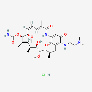 Структурная формула Alvespimycin Hydrochloride, CAS 467214-21-7, формула C32H48ClN3O9