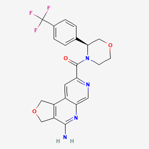 Структурная формула AMG-193, CAS 2790567-82-5, формула C22H19F3N4O3