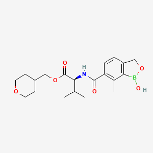 Структурная формула AN15368, CAS 2152662-92-3, формула C20H28BNO6