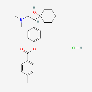 Структурная формула Ansofaxine hydrochloride, CAS 916918-84-8, формула C24H32ClNO3