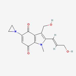 Структурная формула Apaziquone, CAS 114560-48-4, формула C15H16N2O4