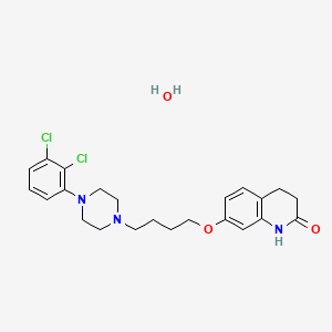 Структурная формула Aripiprazole monohydrate, CAS 851220-85-4, формула C23H29Cl2N3O3