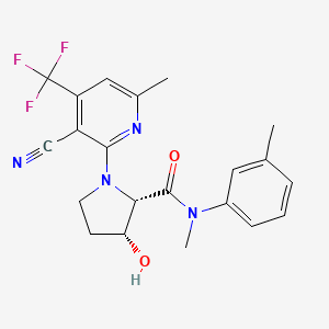 Структурная формула ART558, CAS 2603528-97-6, формула C21H21F3N4O2