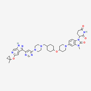Структурная формула ARV-102, CAS 3080678-93-6, формула C43H53N11O5