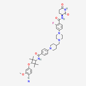 Структурная формула ARV-766, CAS 2750830-09-0, формула C45H54FN7O6