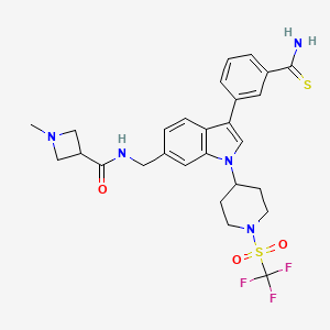 Структурная формула ASH1L inhibitor AS-99, CAS 2323623-93-2, формула C27H30F3N5O3S2
