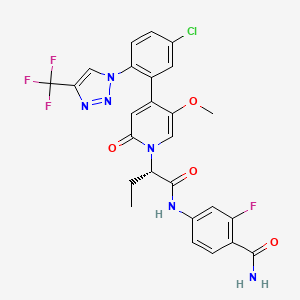 Структурная формула Asundexian, CAS 2064121-65-7, формула C26H21ClF4N6O4