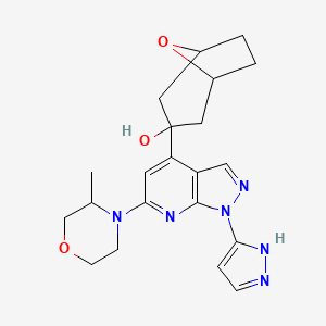 Структурная формула ATR inhibitor 4, CAS 2417489-10-0, формула C21H26N6O3