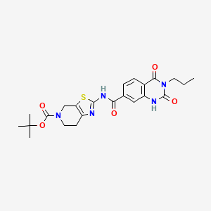 Структурная формула Autogramin-1, CAS 2375541-73-2, формула C23H27N5O5S
