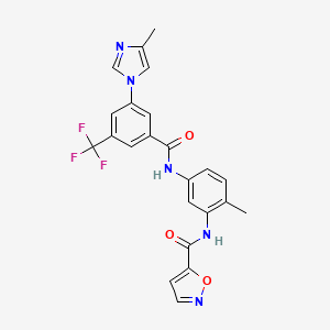 Структурная формула AWL-II-38.3, CAS 1135205-94-5, формула C23H18F3N5O3