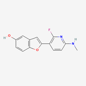 Структурная формула AZD4694, CAS 1054629-49-0, формула C14H11FN2O2
