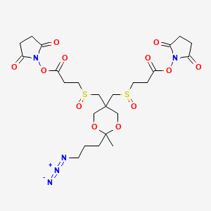 Структурная формула Azide-a-dsbso, CAS 1704097-02-8, формула C24H33N5O12S2