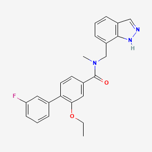 Структурная формула BAL-0028, CAS 2842012-69-3, формула C24H22FN3O2