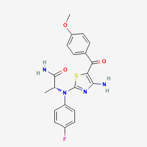 Структурная формула BAY-2965501, CAS 2732902-08-6, формула C20H19FN4O3S