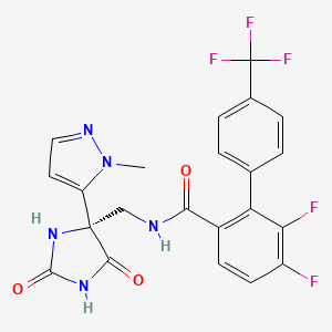 Структурная формула BAY-9835, CAS 2644738-11-2, формула C22H16F5N5O3