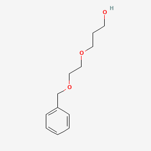 Структурная формула Benzyl-PEG1-propanol, CAS 131326-24-4, формула C12H18O3