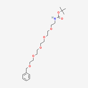 Структурная формула Benzyl-PEG5-NHBoc, CAS 2064292-55-1, формула C22H37NO7