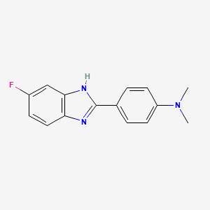 Структурная формула β-catenin-IN-2, CAS 1458664-10-2, формула C15H14FN3