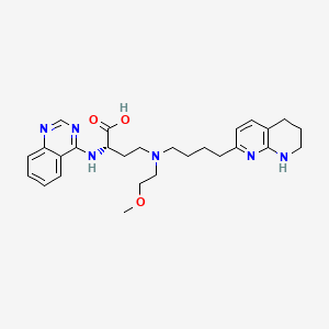 Структурная формула Bexotegrast, CAS 2376257-44-0, формула C27H36N6O3