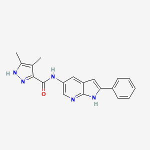 Структурная формула Bezuclastinib, CAS 1616385-51-3, формула C19H17N5O